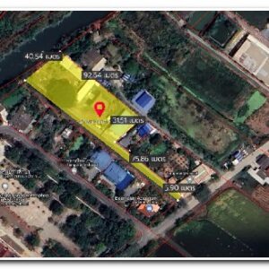 ขายที่ดิน พร้อม บ้านและโกดัง ถูกมาก ทวีวัฒนา ไทรน้อย ติดถนนด้านหน้า