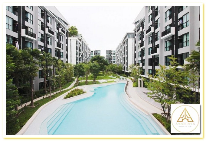 ให้เช่า คอนโด Kave Town ใกล้ม.กรุงเทพ เพียง 200 ม. ตึก A ชั้น 7 ลมโฟล์